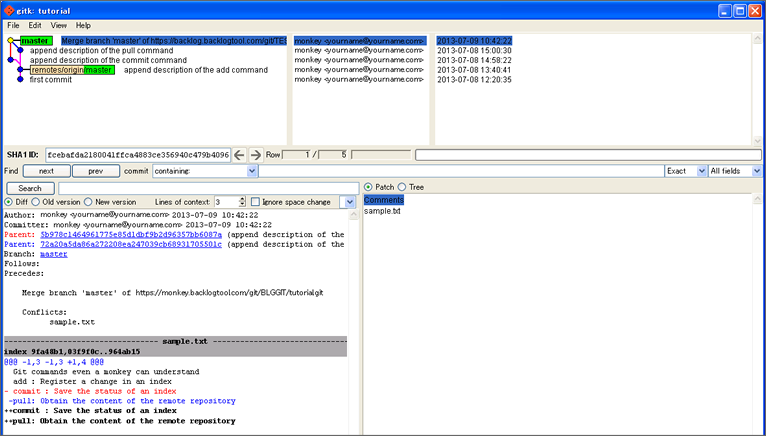 gitk