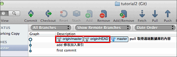Push到遠端數據庫